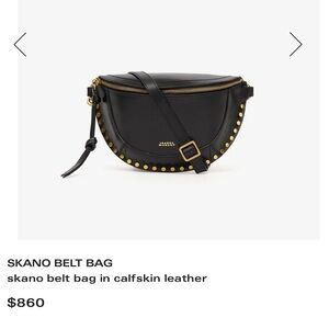 Isabel Marant SKANO Leather belt Bag
